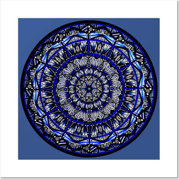 Lapis Lazuli Mandala Wall Art by Bobblehead1337 Art